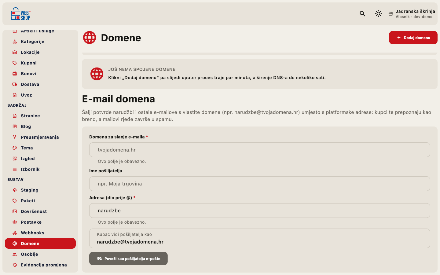 Email domena i DNS zapisi