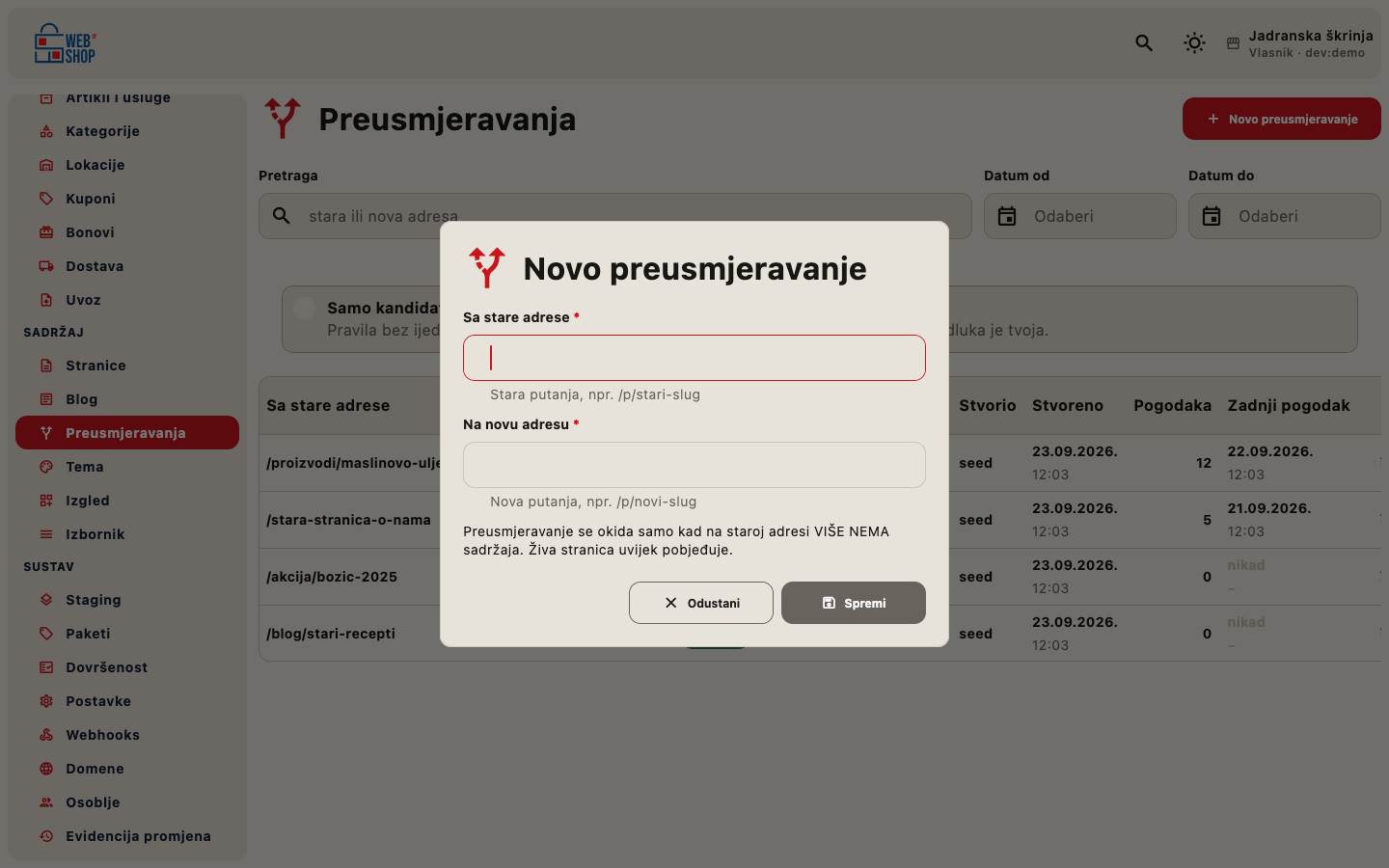 Dijalog za novo preusmjeravanje